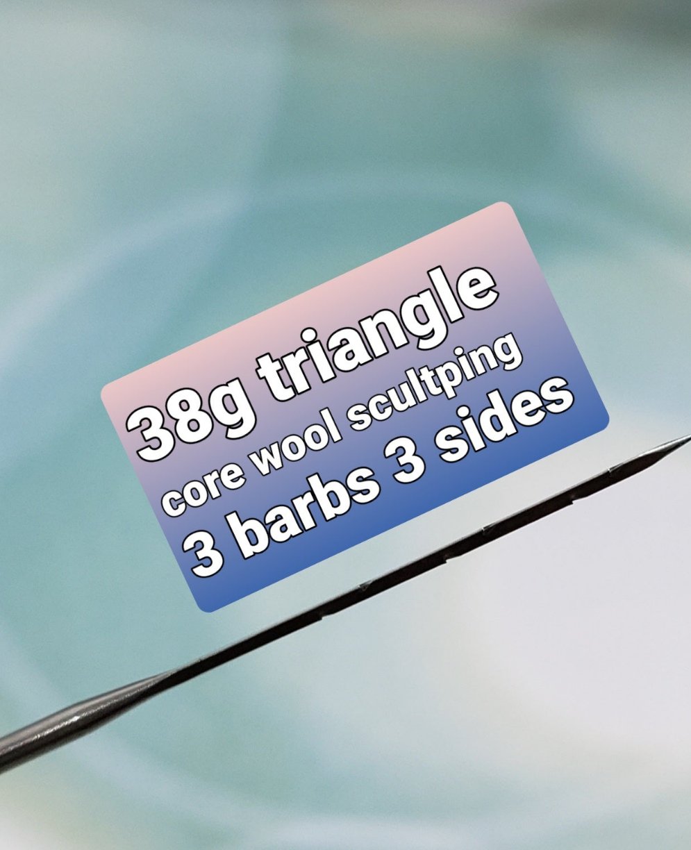 12 Needle felting needles,You pick the size Triangle 36g 38g 40g 42g, Star 38g, Spiral 40g, Crown 42g, 38g star/spiral combo
