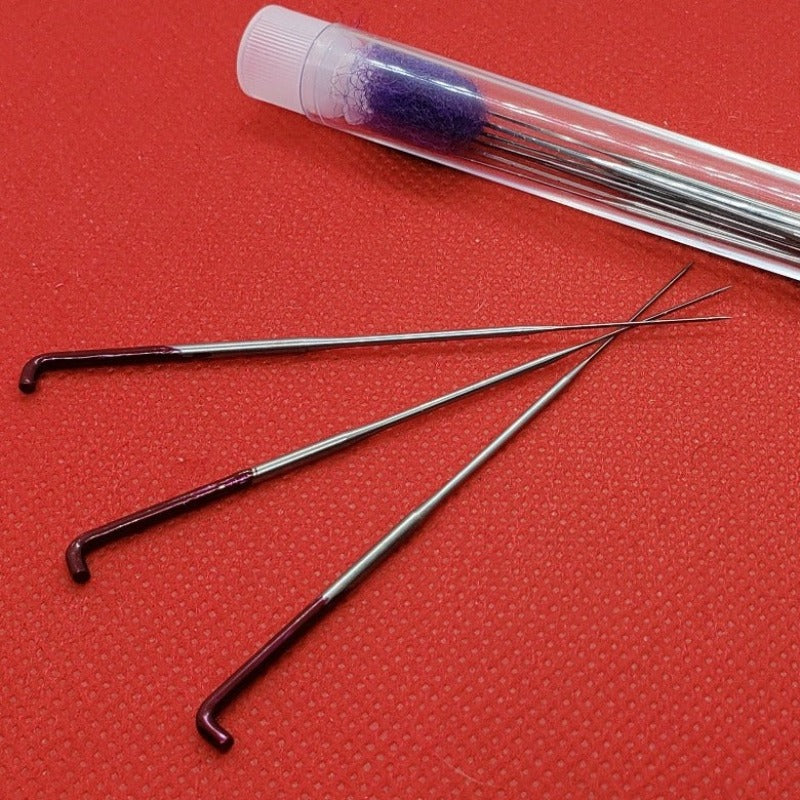 10 40g triangle needle felting needles, fine needle, includes needle case, used to add color to core sculpture