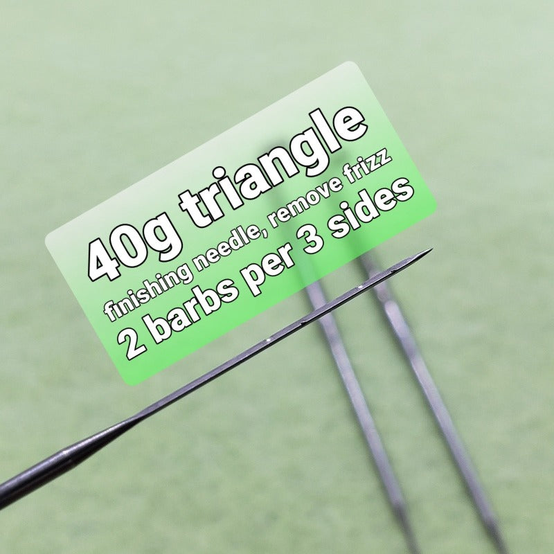10 42g triangle needle felting needles, finishing needle, fine needle, includes needle case, used to finish frizz free