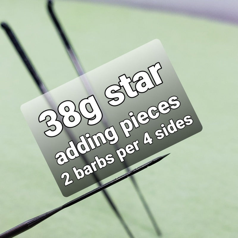 10 Star needle felting needles, includes needle case, star needle used to join pieces together, star 4 edge needle,