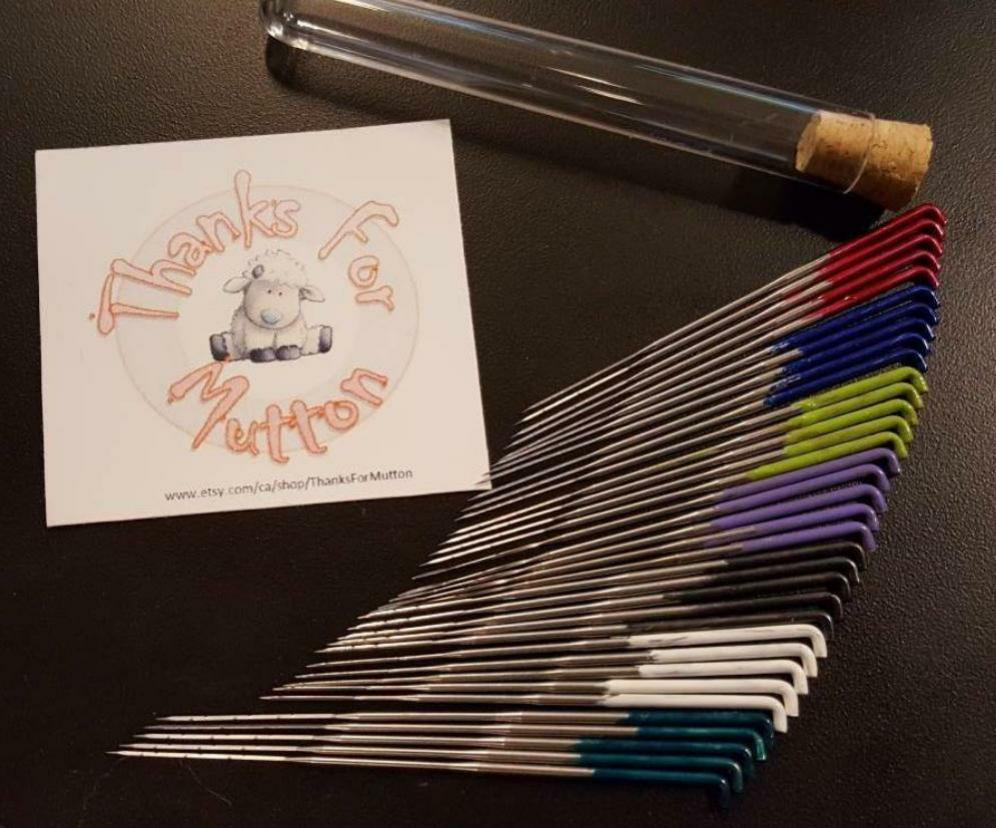 12 Needle felting needles,You pick the size Triangle 36g 38g 40g 42g, Star 38g, Spiral 40g, Crown 42g, 38g star/spiral combo
