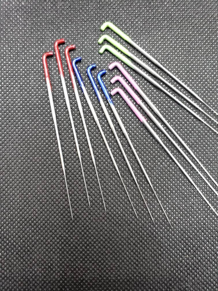 Triangle needle felting needles, 12 or 20 pack. 36g 38g 40g 42g triangle,These are the main work horse wool needles, Case incl. Felting gift