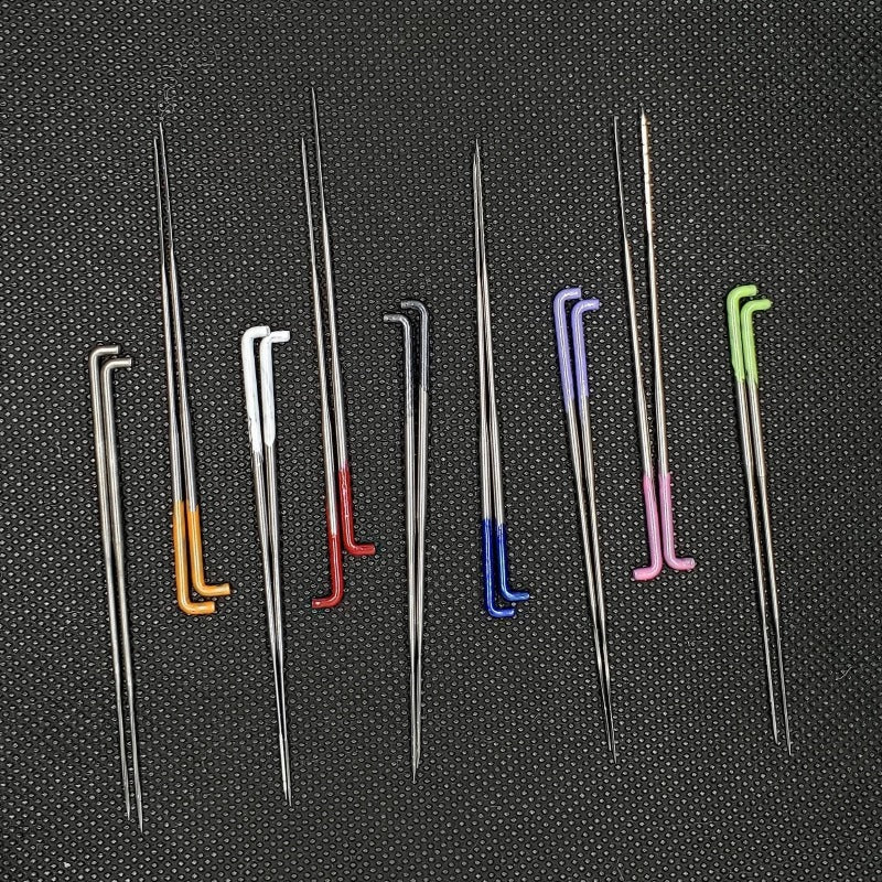 Needle felting needles bulk set 18 needles. All kinds. Includes holder, finger protectors. Reverse, Spiral star combo, crown, triangle, star