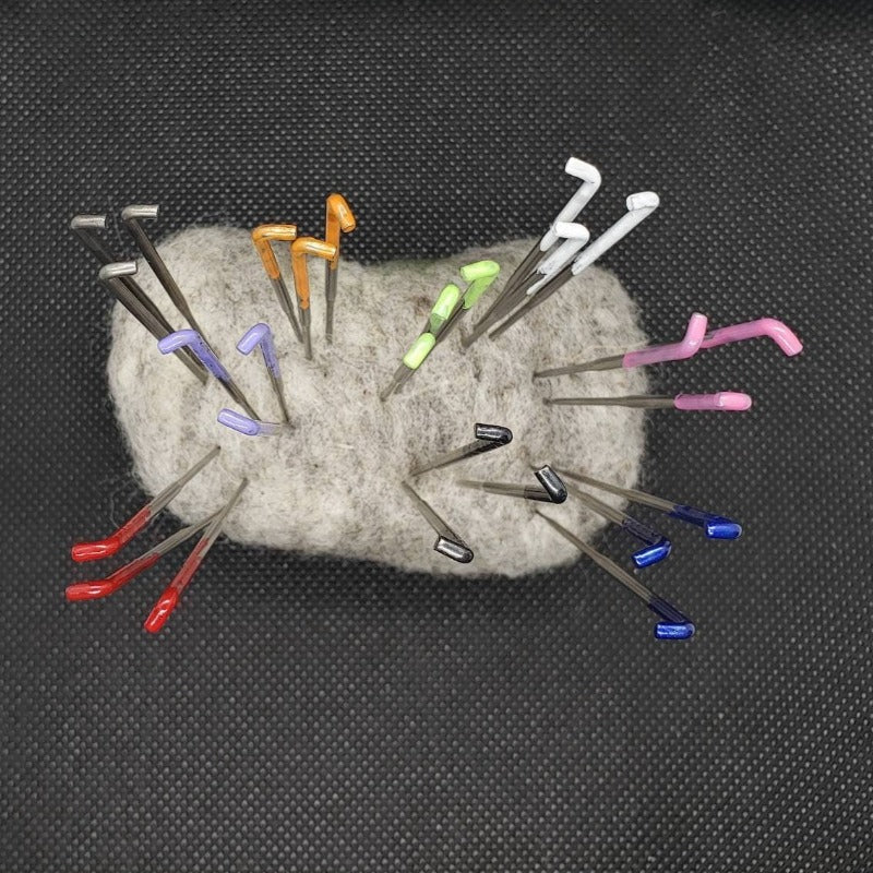 20 needle Felting needles set. High Quality needles, Finger protectors, handle and case . Crown Spiral Triangles Reverse Star.