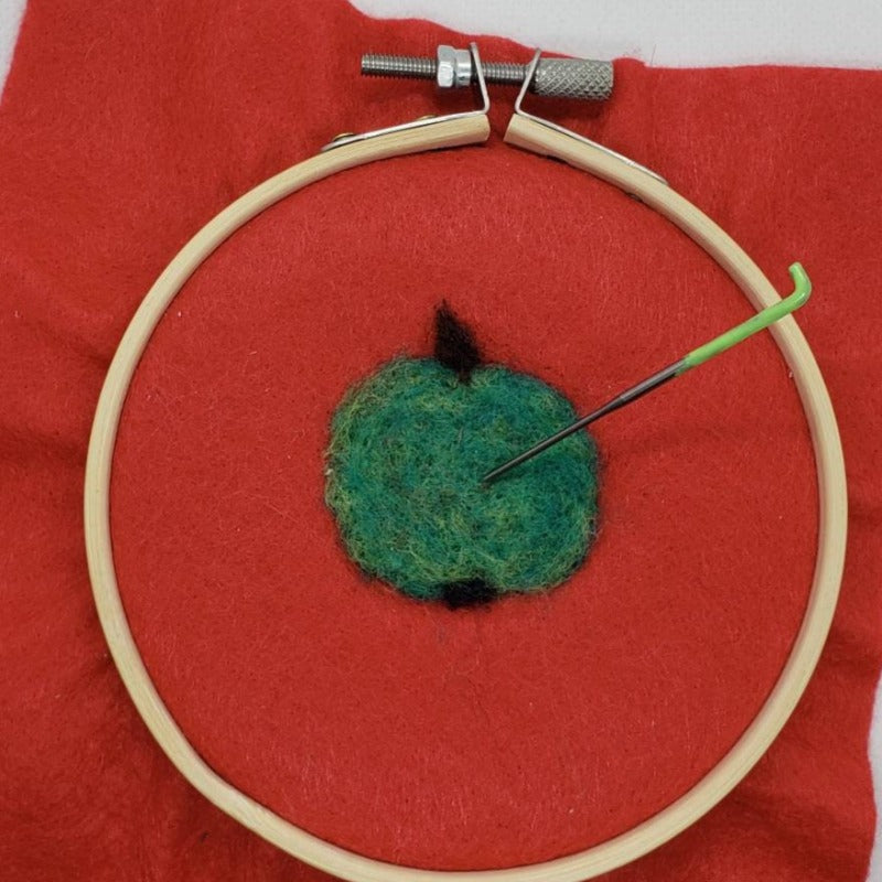 2d needle felting ring, 4 inch embroidery hoop. Hold your projects as you felt.