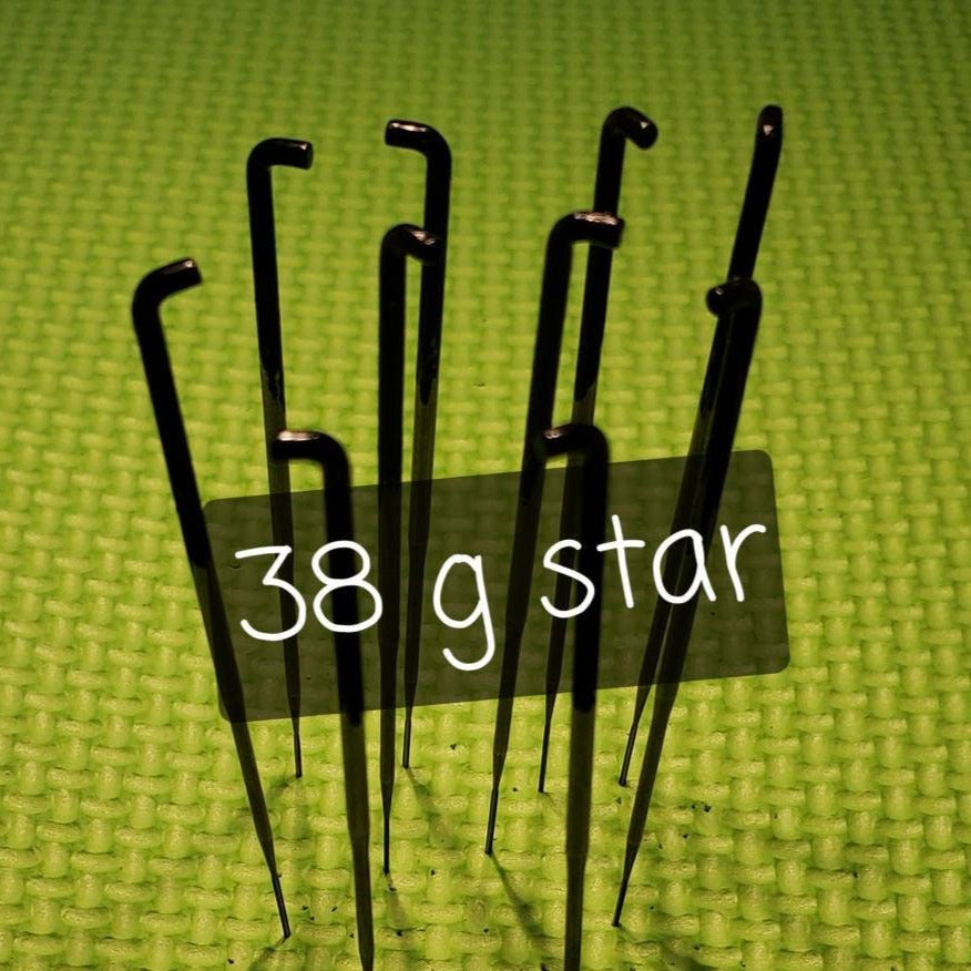10 Star needle felting needles, includes needle case, star needle used to join pieces together, star 4 edge needle,