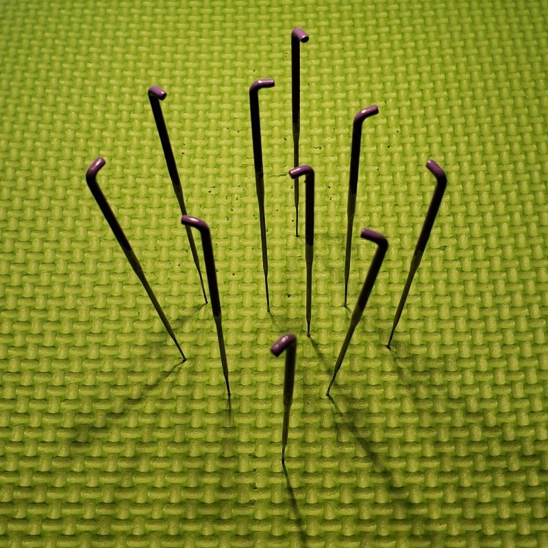 10 40g Spiral needle felting needles, includes needle case, used to add colour without making dense, spiral / twist needle,