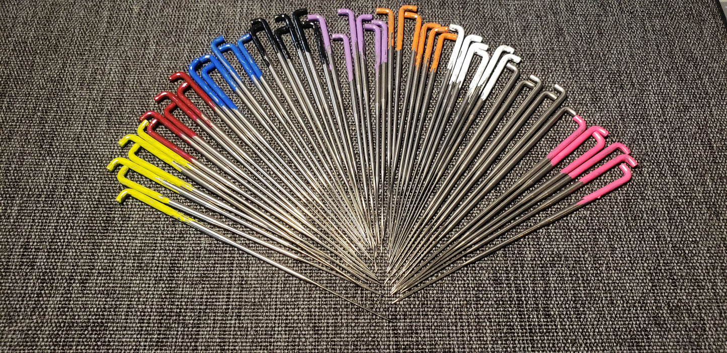 54 needle felting needles, 9 sizes, spiral,4 different sized triangle, star, crown, spiral star combo, reverse, bulk felting needles