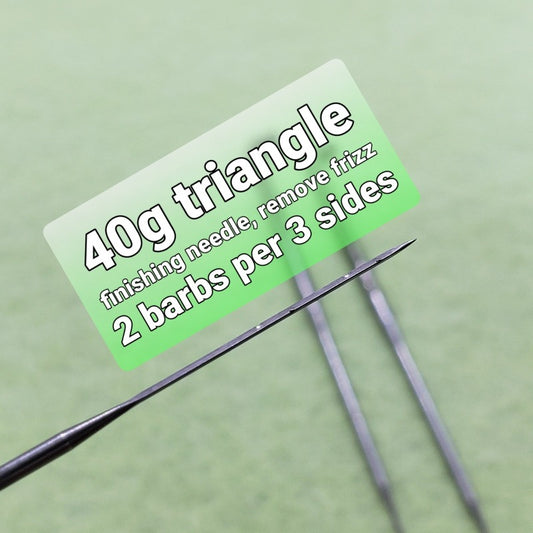 10 42g triangle needle felting needles, finishing needle, fine needle, includes needle case, used to finish frizz free
